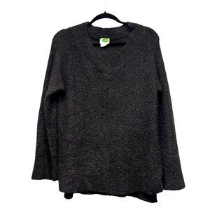 Anthropologie Dark Gray V‎ Neck Merino Wool Blend Simone Sweater Womens S
